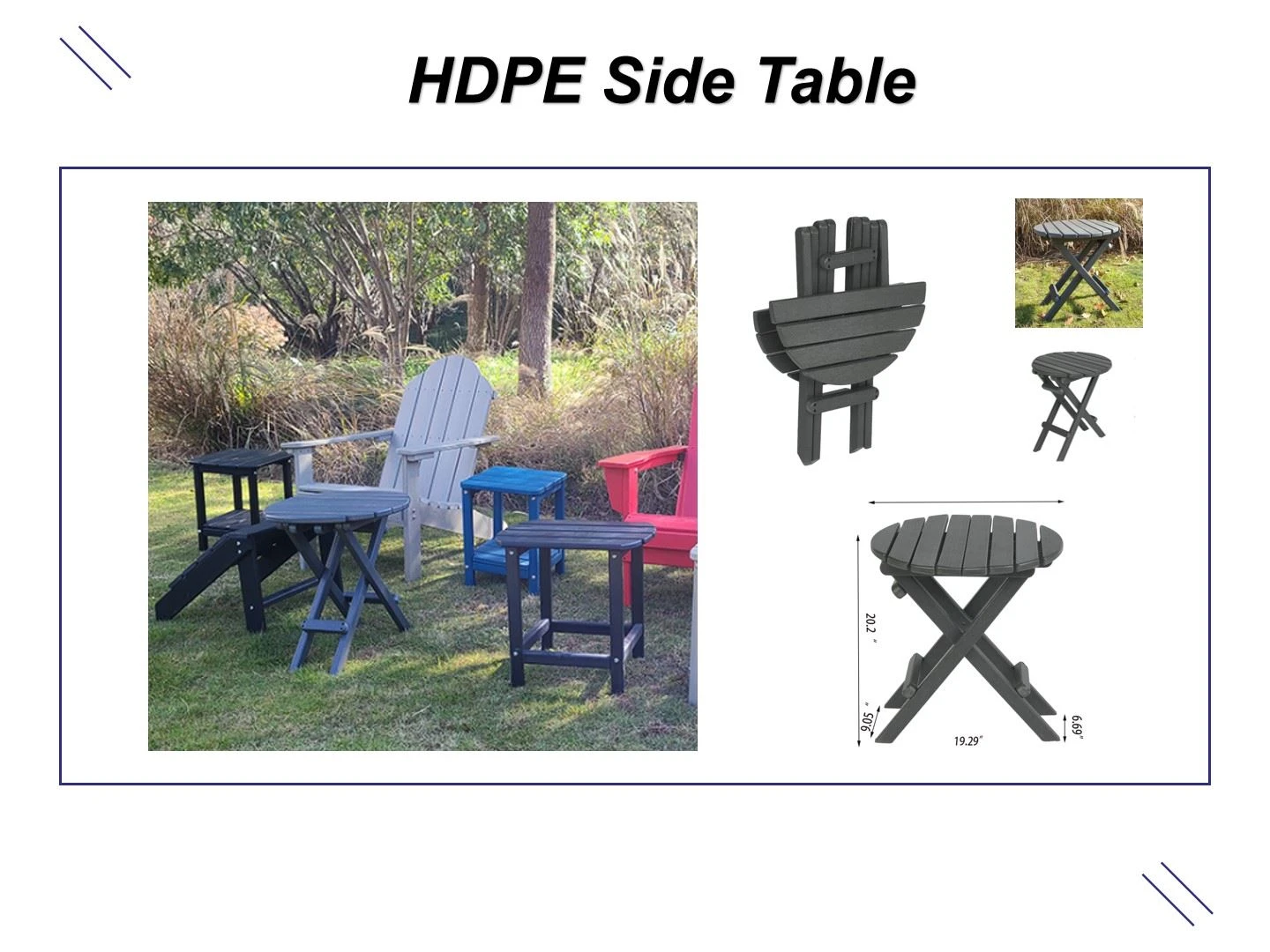 Tavolino Winstar HDPE